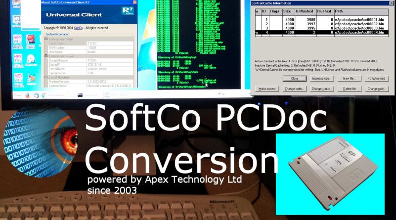 The Recovery of Files from the Softco PCDoc Document Management System for Conversion and Transfer to modern electronic filing systems or NAS archive