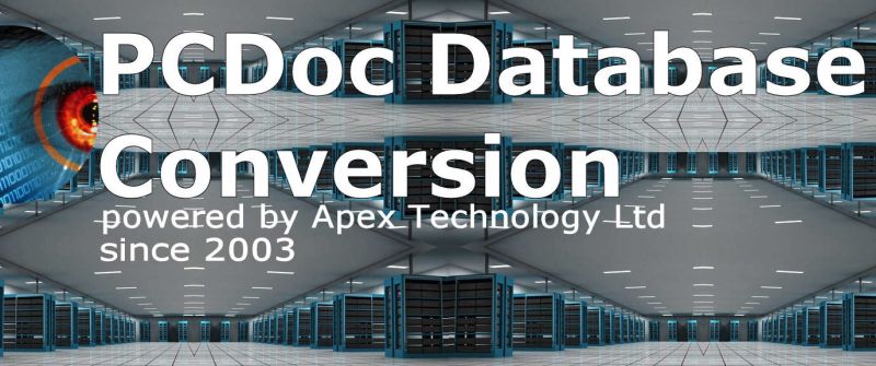 PCDoc's database converted for export or import for new system